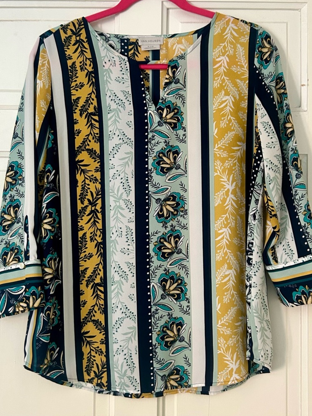 Van Heusen Striped Floral Mix Tunic